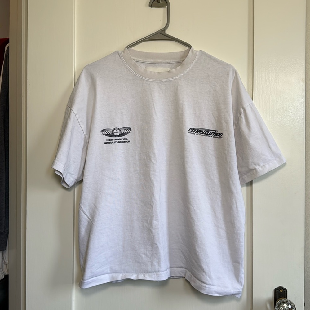 EME Studios Archive Graphic T-Shirt White Men’s Medium Oversized